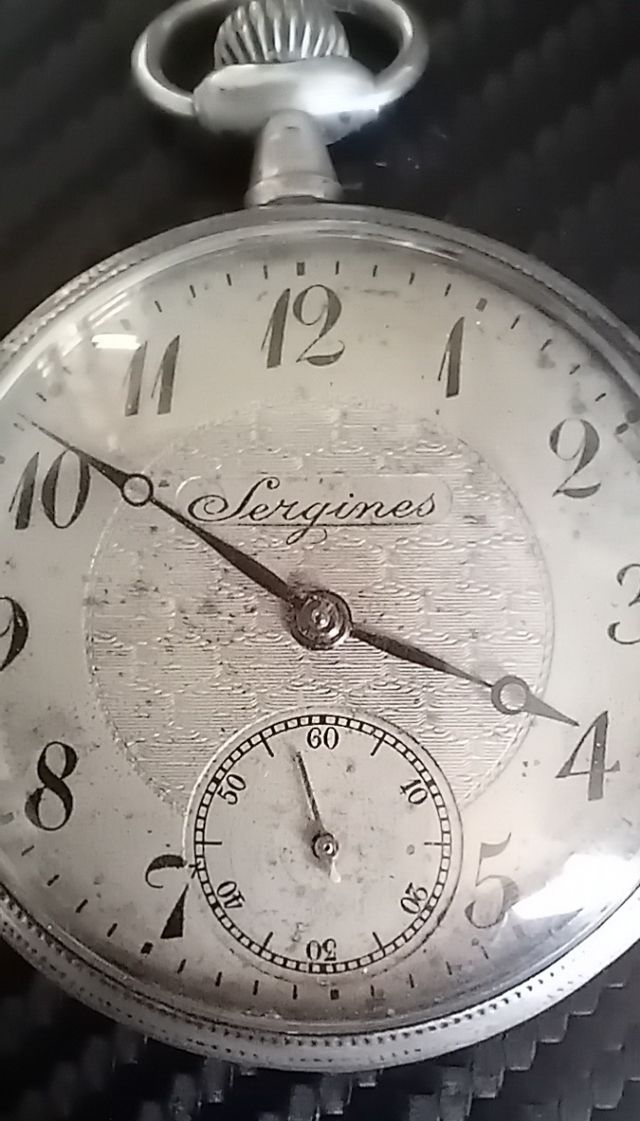 Reloj de Bolsillo plata SERGINES Antiguo