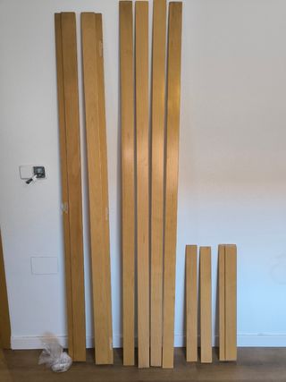 Puerta interior haya 70cm + tapetas