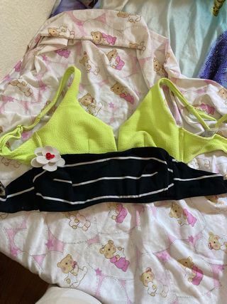Bikini - sujetador verde y negro