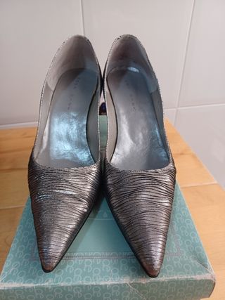 Zapatos fiesta Alto Estilo plata