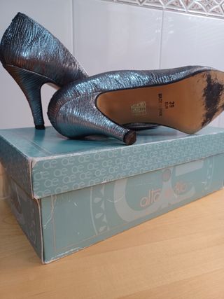 Zapatos fiesta Alto Estilo plata