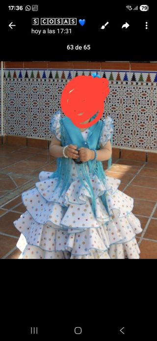 Vestido Flamenca niña multicolor talla desde 1 año