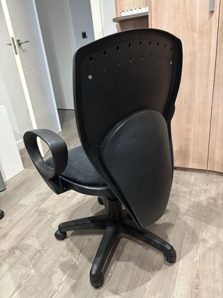 Silla oficina giratoria negra/gris. Por separado. 