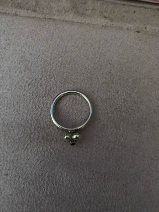 Anillo Pandora corazón rosa