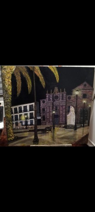 Cuadro - Plaza Iglesia, Acrílico