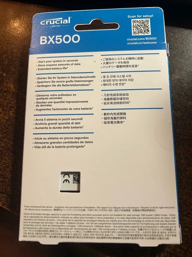 SSD Crucial BX500 1TB SATA