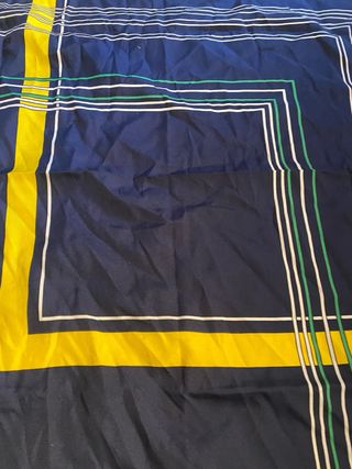 foulard Rembel giallo blu geometrico