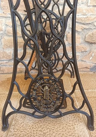 Pie Singer máquina de coser antigua