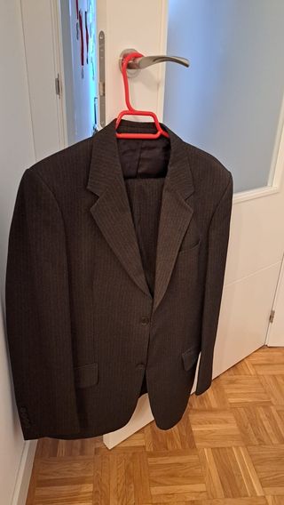 Traje marrón pinstripe - M/48