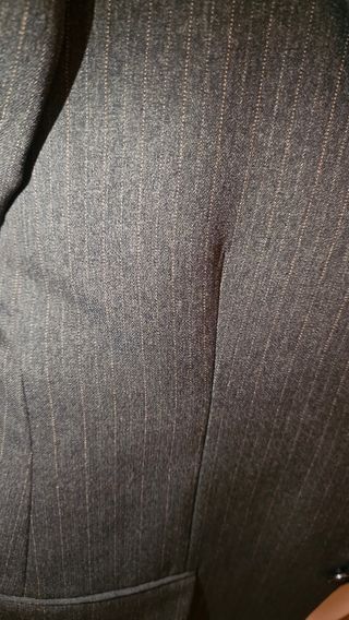 Traje marrón pinstripe - M/48