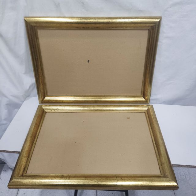 2 Marcos dorados - Madera