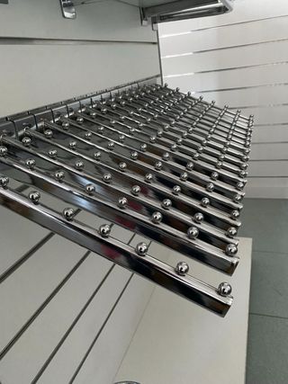 2 Góndolas comercial mostrador con accesorios 