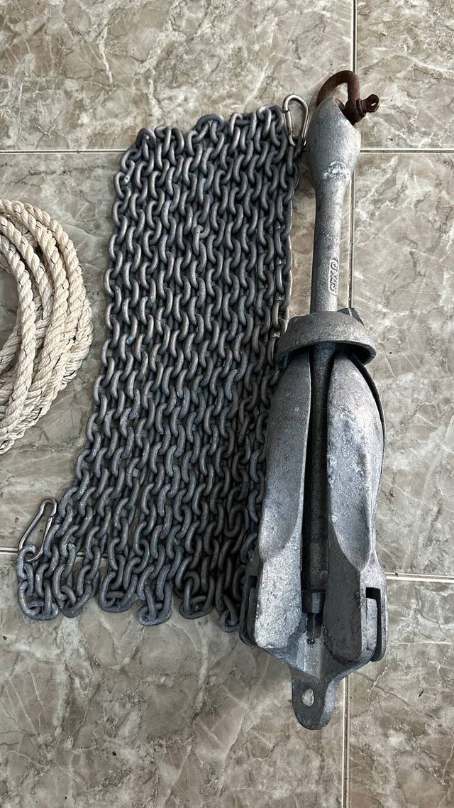 Ancla 6kg + Cadena 6m + Cabo 6m