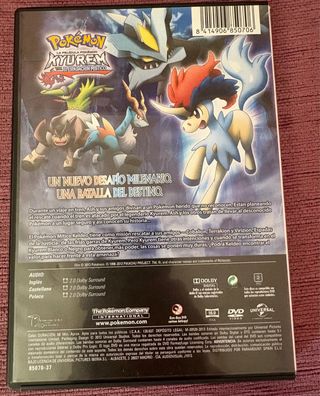 PELÍCULA POKEMON DVD Kyurem EL ESPADACHÍN MÍSTICO 