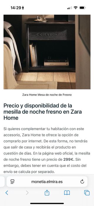 DUE comodini in legno Zara Home