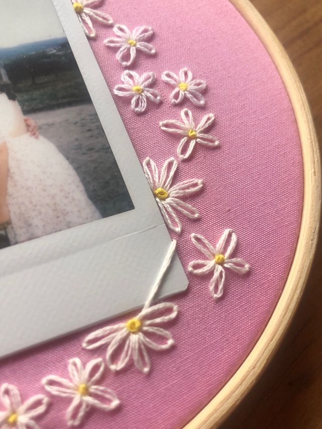 Bordado personalizado para polaroid 