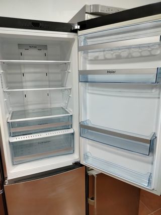 Frigorífico Haier en acero inoxidable, sistema