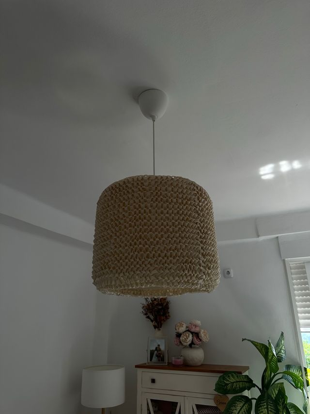 Lampada da soffitto beige - tessuto
