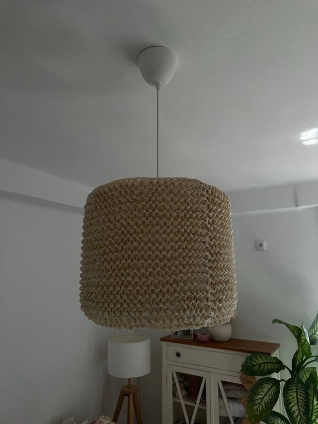 Lampada da soffitto beige - tessuto
