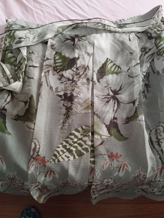 Falda gasa estampada floral