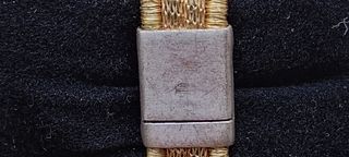Pulsera Brazalete oro con circonitas