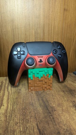 Soporte mando Minecraft 3D • decoración gamer