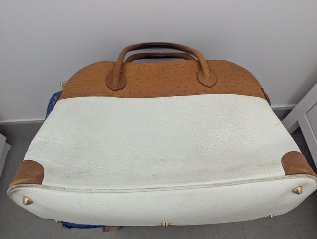 Bolso Made in Italy piel avestruz