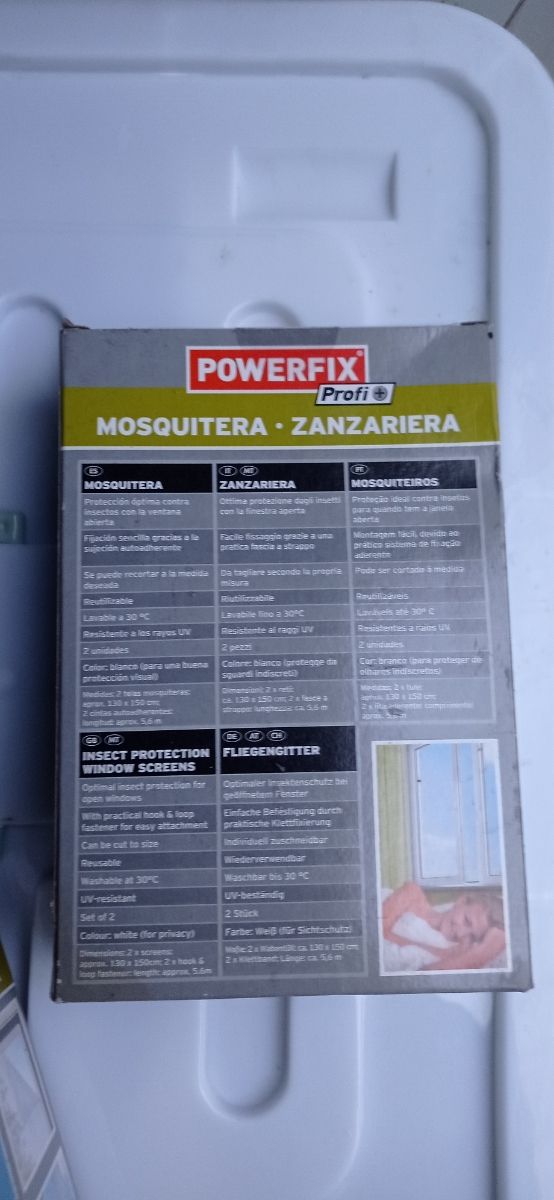 Mosquitera POWERFIX - 2uds