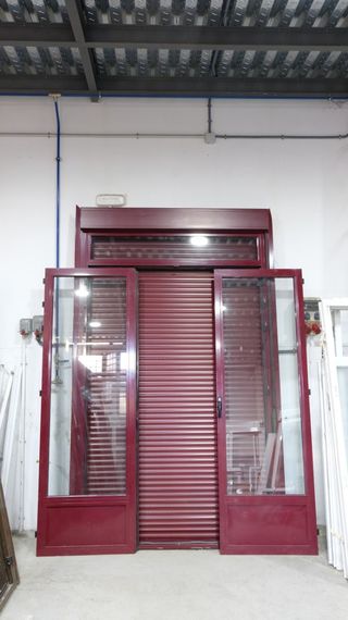 Ventana balconera granate 163x278