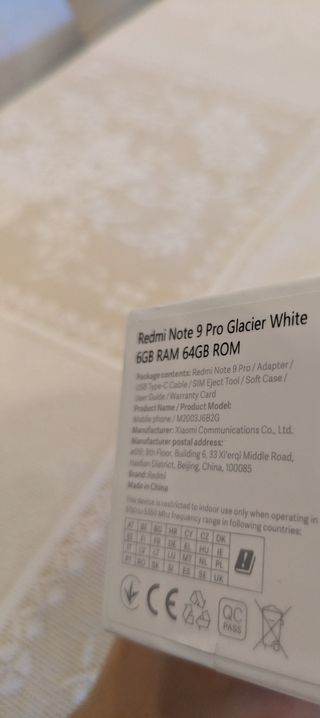 Redmi Note 9 Pro Branco - Novo