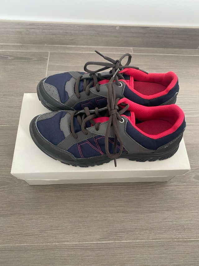 Zapatillas Quechua Senderismo - Azul/Rosa