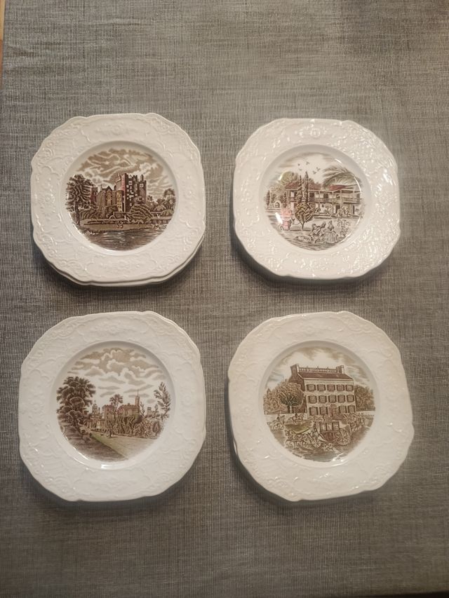 Vajilla Jhonson Bros Coleccion Historic Scenes