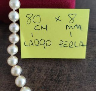 Collar perlas Majorica 80cm x 8mm