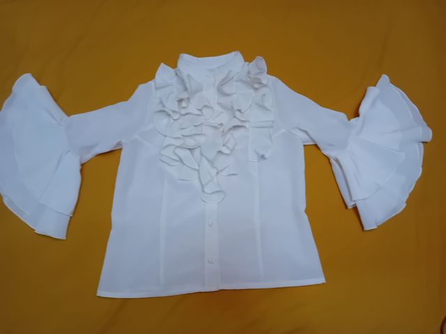 Camisa flamenca beige - volantes