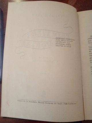 Primavera Mortal. Libro antiguo. Novela