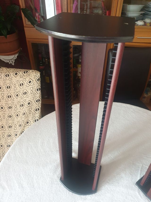 2 Estantes CD Madera - Marrón Oscuro