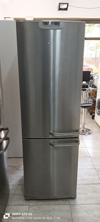 Nevera combi Bosch acero inoxidable