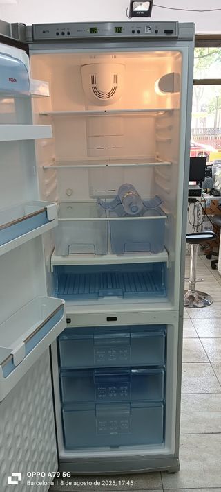 Nevera combi Bosch acero inoxidable