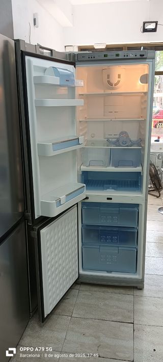 Nevera combi Bosch acero inoxidable