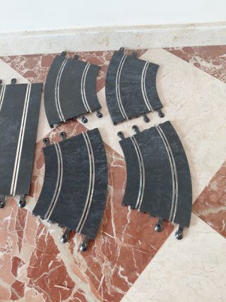 Pistas Scalextric - 2 rectas, 4 curvas