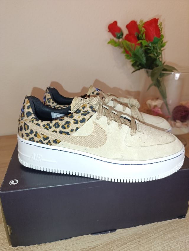 Nike Air Force 1 Sage - Leopardo