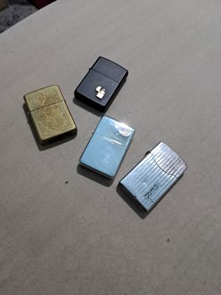 4 encendedores Zippo vintage