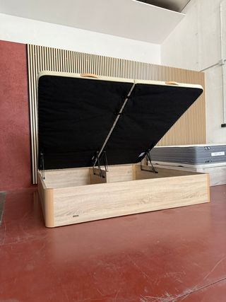 180x190 KING SIZE CANAPE FLEX MADERA ROBLE FRENTE