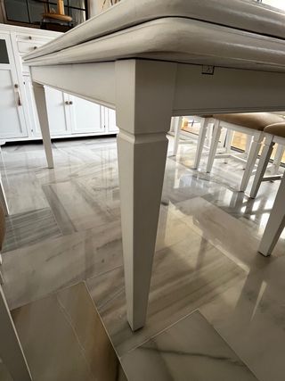 Mesa comedor blanca - madera