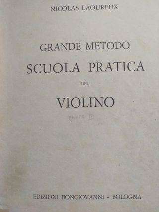 Métodos de violín: Laoureux, Curci, Sandor...