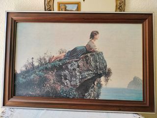 Cuadro: Joven en Roca, Sorrento