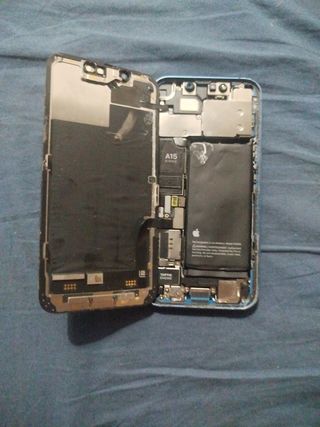iPhone 13 mini blu corto circuito solo para piezas