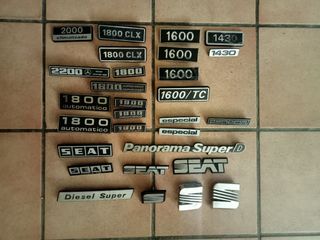 Anagramas Seat clásicos 124 131 132 etc
