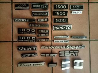 Anagramas Seat clásicos 124 131 132 etc