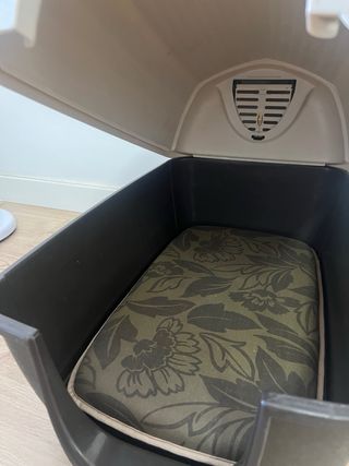 Casita perro marrón beige